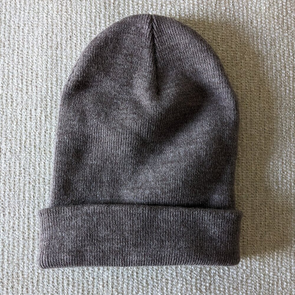 NWOT Los Angeles Apparel Classic Cuff Beanie Brown Heather
